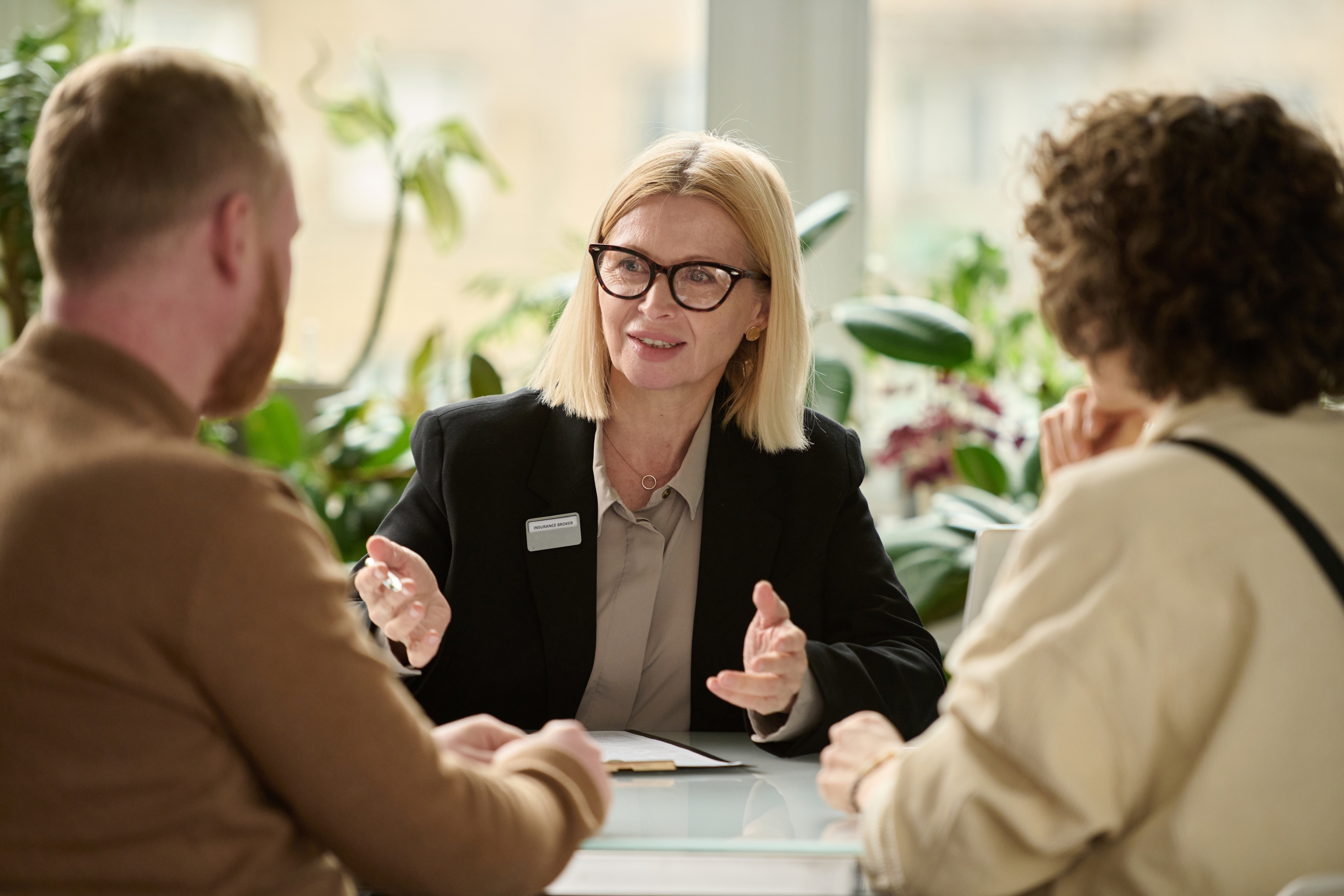 image of female lawyer discussing finances